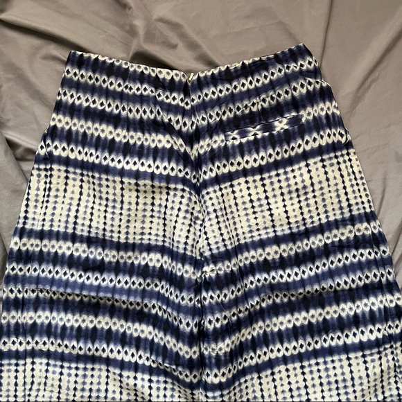 Anthropologie Corey Lynn Calter Nalu High Waist Wide Leg Cropped Pant 6 Blue - Picture 5 of 13